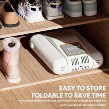 BALASHOV Essiccatore per stivali da lavoro e sneaker - Asciugatura rapida, timer intelligente, essiccatore e deodorante multifunzione per scarpe, costruzione in plastica durevole, design elegante, essiccatore multifunzione