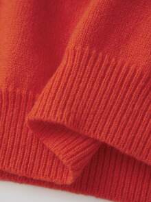 Women Y2k Graphic Sweater Pullover Long Sleeve Crew Neck Oversized Knit Aesthetic Sweatshirt Cute Horse Pattern Preppy Jumper Top - 紅色 - 查看 10