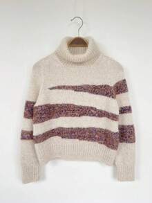 Damen Farbblock Rollkragenpullover mit Langarm für Herbst/Winter, modischer vielseitiger Damen Strickjacke mit großen Knöpfen und Langarm für Herbst/Winter, Material für Damen Bekleidung Herbst/Winter, Damen Strick/Rundhals Pullover in Weiß/Blau mit Langarm für Herbst/Winter, Rückkehr zur Schule/Einfarbig/Halloween/Schuloutfit/Basic/Niedlich, Damen Mode für Rückkehr zur Schule, geeignet für tägliche Fahrten Herbst/Winter, Freunde, Boho Damen Lässig Knopf Strickjacke, Blumen Strickjacke Damen Bekleidung Herbst, Strickpullover