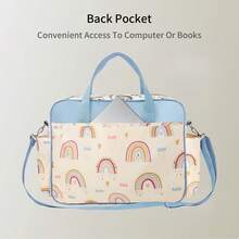 1pc Large Capacity Diaper Bag, Multi-Functional Shoulder Crossbody Tote For Moms, Waterproof Maternity Travel Bag, Hospital Labor And Delivery Bag - Multicolor - View 7