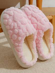 Madebyblanc 秋冬情侣保暖拖鞋，室内防滑保暖毛绒拖鞋 - 彩色 - 查看 17