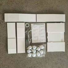 1 件数码马赛克发光数字 KT 板，生日派对字母气球框架背景板装饰，生日派对节日庆祝周年纪念数字照明 - 白色 - 查看 3