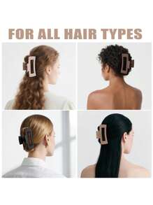 4 piezas Pinzas para el cabello con diseño de garra de nube, pinzas flexibles y cómodas, garras elásticas para el cabello, pinzas para cola de caballo adecuadas para cabello grueso o fino, accesorios de belleza para mujeres y niñas, accesorios para el cabello de moda en invierno