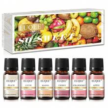 Set de regalo de aceites esenciales EUQEE, Set de 6 piezas/12 piezas de aceites esenciales de aromaterapia, Set de aceites con aroma a frutas, Adecuado para difusor, aromaterapia, velas, jabón, Múltiples tamaños disponibles, Set de regalo de aceites esenciales premium - Múltiples aromas - Ver 22