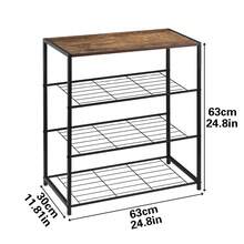 5-Tier Shoe Rack Storage Rack, Flower Pot Storage Rack, Bookshelf, Suitable For Home Use, Garden Courtyard, Study, School Dormitory - Black - View 4