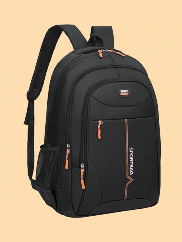 New Double-Shoulder Bag - Men's Functional Backpack - Casual Large-Capacity Computer Travel Bag - Business Junior High School Student Schoolbag - Backpack