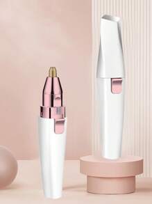 1 pieza Eliminador de vello facial portátil y mini, afeitadora facial para mujeres, dispositivo de eliminación de vello facial y cejas, afeitadora indolora y recargable por USB adecuada para cejas, labios, Body, barbilla y brazos, afeitadora multifuncional para mujeres