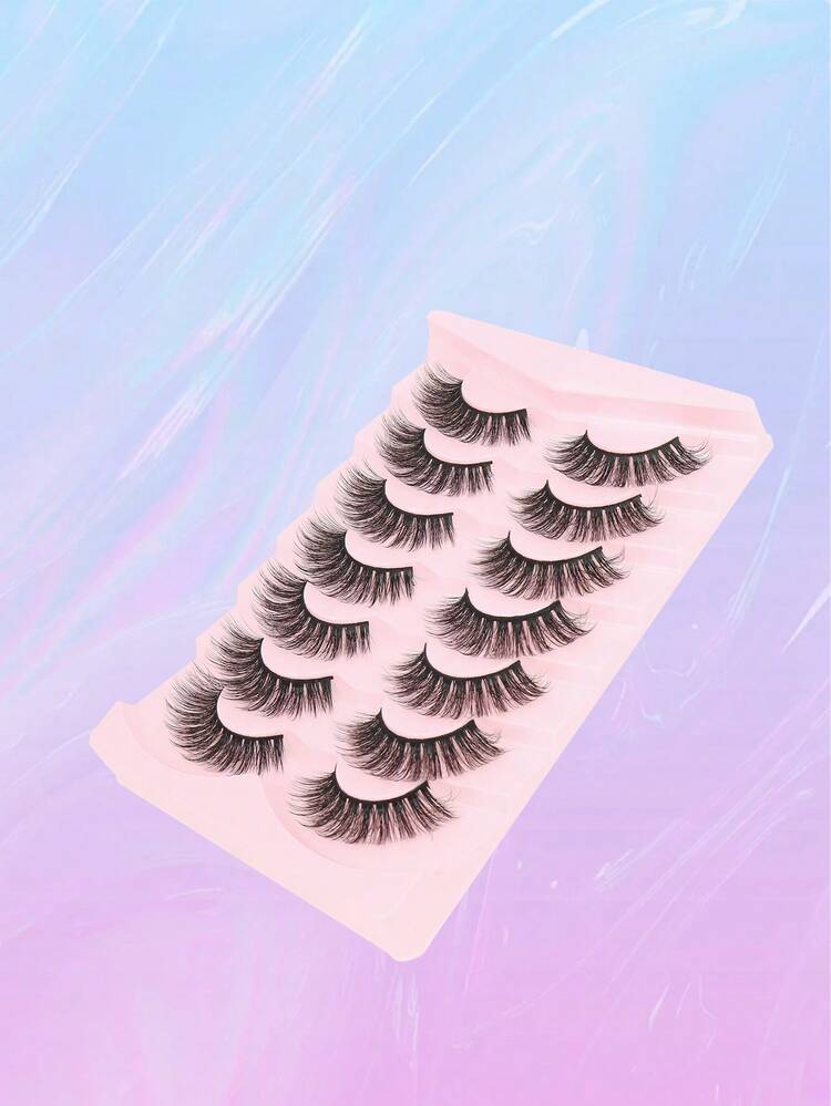 7 Pairs Cat Eye Lashes Wispy Lash Clusters Wispy Fluffy Manga Style Lashes End Lashes Corner Eyelashes 7-18mm - Cat Eye Lashes - View 2