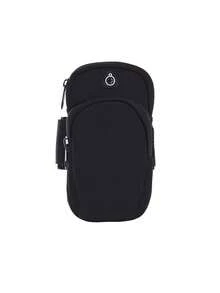 跑步臂带手机支架，男女通用跑步臂保护收纳袋，带拉链吸汗腕带，运动健身徒步臂带袖 - 黑色，吸汗臂包，适用于健身房健身运动跑步慢跑户外徒步和骑行跑步配件健身包女士运动包 - 彩色 - 查看 13