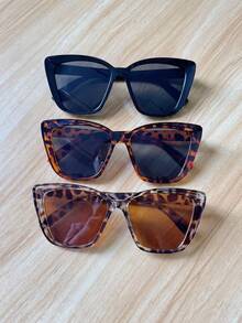 3 件装女士猫眼眼镜，适合日常旅行拍照，复古眼镜，适合夏季海滩度假、户外、旅行 - 彩色 - 查看 7