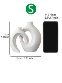 2pcs Vases For Decor, Heart Shaped Resin Vase Set Of 2, Nordic Heart Shaped Vases, Minimalist Decorative Vase For Table Centerpiece Wedding Dining Living Room Office House Decoration - Multicolor - View 5
