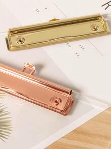 1pc Acrylic Writing Board, 8.6x12 Inches, With Fine Clip, Hanging Capable, Transparent - Standard A4 Size, Suitable For Office And School Supplies