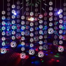 Disco Ball, Christmas Tree Ornaments Decorations Reflective Mini, Silver Hanging Reflective Mirror Ball, Christmas Balls Ornaments, Glitter Ball For Christmas Tree, Weddings, Birthday Party - No Battery