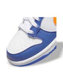 Nike Dunk Low 白/蓝 - 藍色喜悅/白色/黑色/亮橘色 - 查看 8