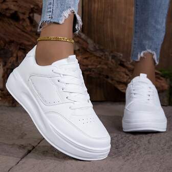 Zapatos deportivos casuales nuevos para mujer, zapatos de skateboard para exteriores de talla grande, tenis