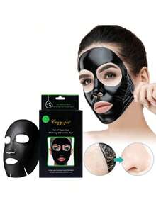 100 piezas Mascarilla Facial De Carbón/barro/puntos Negros (100 Piezas) 100 PIEZAS MASCARILLAS PARA ELIMINAR EL ACNE - Película de barro negro - Ver 3