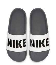 Nike OFFCOURT男子運動休閒輕便沙灘一字涼拖鞋 - 黑與白 - 查看 3