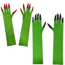 1pc 2025 New Halloween Long Nails Demon Claw - Performance Prop - Party Costume Prop - Green Claw Gloves - Devil Gloves - Prank Toy - Student Gift - Holiday/Birthday Gift - Perfect Gift - Multicolor - View 2