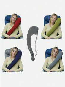 1pc Simple Foldable Travel Pillow, Lightweight Portable Travel Accessories For Car Airplane Sea, Travel Pillow - First Neck Pillow With An Arm-Sling! Supports The Head, Body, And Arms, Providing The Leaning Support