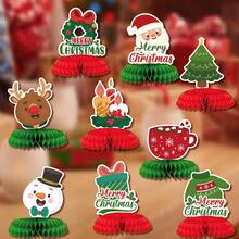 1 قطعة ديكور عسلي للكريسماس، ديكور طاولة الحفلات، قطعة مركزية لطاولة الطعام، حامل عسلي من الورق