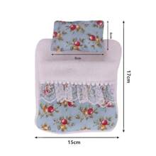 2PCS [Sleeping Bag + Pillow] For Labubu , 17cm Doll Bedding Set, Labubu 1 Generation 2 Generation Sleeping Doll Bed Sleeping Set - Multicolor - View 3