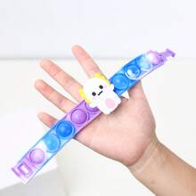 4pcs/6pcs Silicone Axolotl Pop Bracelet Toys Colorful Push Bubble Fidget Sensory Toys Soft Finger Popper Fidget Toys Color Asst Christmas Party Favors Gfits Games Prizes - Multicolor - View 9