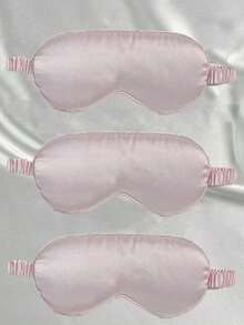 Silky Sleep Eye Mask, Blackout Elastic Travel Nap Eye Mask, Pure Mulberry Silk Sleep Eye Mask, Double-Layer Silk Filled, With Elastic Strap, Ideal Gift For Friends And Partners. Suitable For Relaxation, Travel, Insomnia And Business Trips, Thickened Eye Mask, Essential For Autumn And Winter. - Multicolor - View 23