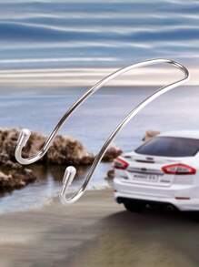 2pcs Car Seat Hook Auto Hidden Back Seat Headrest Hanger For Handbag Shopping Bag Coat Storage Hanger Car Accessories Hook Organizer