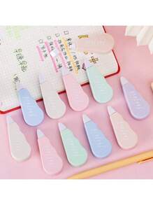 Macaron Color Correction Tape, Student Smear Correction Error Correction Tape For Instant Correction, Cute Correction Belt Mini Candy Color Student Correction Tape, Easy To Carry, Gifts For Beginning And Graduation Back To School