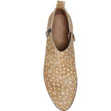 Vionic Cecily H7729L3 Boots Women's 5 Brown Deer Print Calf Hair Booties JOBB545