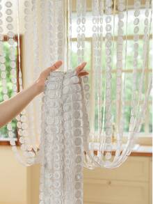 1 件铜币花隔断帘，客厅、入口悬挂式窗帘 - 彩色 - 查看 3