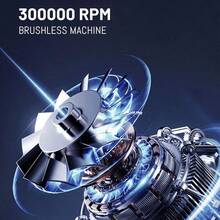 300,000RPM Turbo Fan High Power Jet Air Blower, Variable Speed Knob, Suitable For Dusting Computers, Cars And More, Rechargeable 8000mAh Battery