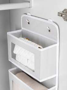 1 件多功能门上收纳袋，1/3/5 层悬挂式收纳袋，带透明窗口，节省空间的收纳盒，适用于衣柜、宿舍、浴室、厨房，适合返校季 - 彩色 - 查看 9