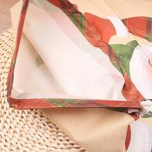 Large Capacity Merry Christmas Santa Claus Print Drawstring Bag, DIY Christmas Party Gift Packaging Candy Storage Bag, Essential Gift Wrapping Bag - Multicolor - View 7