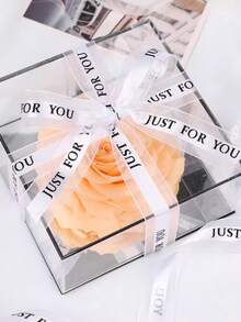 1卷40码礼品包装缎带，手工缎带，适用于蛋糕礼品包装、白色或鲜花花束、节日派对装饰蝴蝶结缎带，可用于DIY手工、婚礼、情人节、母亲节、礼品包装、花束、蛋糕和花束蝴蝶结装饰、蝴蝶结制作和派对装饰 - 彩色 - 查看 3