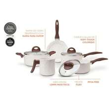 Brinox Nonstick Ceramic Life 5-Piece Smart Plus Vanilla Cookware Set - Màu be - Xem 9
