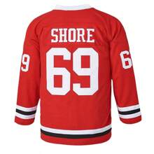 Kekambas Letterkenny Sudbury Blueberry Bulldogs Hockey Jerseys #69 Shores TV Series Red Embroidered Stitched Sportswear Casual Training Long Sleeved Pullover