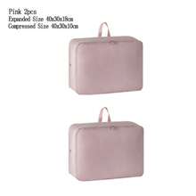 拉链压缩袋羽绒被收纳袋家用衣物被子毛毯棉被压缩整理袋旅行学校行李箱袋 - 彩色 - 查看 21