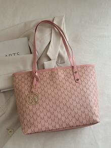 大容量女士通勤包，个性化手提包，2025新款精致小众单肩包，高品质女士包 - 彩色 - 查看 9