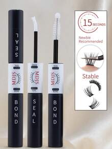 2pcs Clear False Eyelash Glue & Sealant - Waterproof, Long-Lasting, Strong Hold, Gentle & Hypoallergenic Lash Adhesive For Strip And Cluster Lashes, Ideal For Sensitive Eyes And DIY Home Use(6ml) - trắng - Xem 8