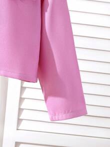 2pcs/Set Girls Casual Sweet Style Long Sleeve Jacket And Ditsy Floral Dress Outfit, Spring/Summer New Arrival - Multicolor - View 8