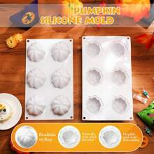 1 件万圣节南瓜硅胶模具蜡烛制作用品、芳香疗法水果腊肠犬模具、石膏肥皂模具、万圣节用品
