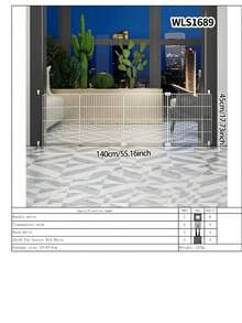 Pet Gate Dog Fence Barrier Isolation Door Small Dog Indoor Cat Rabbit Stair Balcony Enclosure - Multicolor - View 21