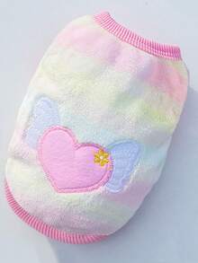 Áo len hình trái tim cho chó con, Áo ghi lê hoạt hình cho chó con bằng vải nỉ ấm áp, Áo sơ mi cho chó con dễ thương, Quần áo thỏ thiết kế thiên thần, Quần áo chuột lang bằng vải nỉ ấm áp, Áo len chui đầu ... - Nhiều màu - Xem 3