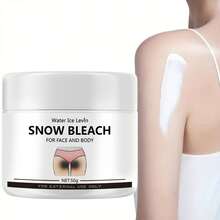 Crema blanqueadora que contiene glicerina, acetamida NP, ácido ascórbico, tocoferol, niacinamida, apta para todas las áreas faciales y corporales - axilas, rodillas, cuello, manos, ilumina y hidrata la piel.