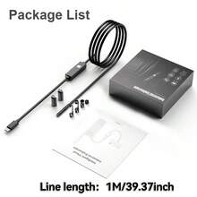 Endoscope With Semi-Rigid Snake Camera For Phone/ Borescope Camera With 4.3" IPS Screen, Local Warehouse Endoscope Camera With Light, 1080P HD With 8 LED Lights, 16.4ft Semi-Rigid Cord, IP67 Endoscope For Sewer, Gifts&Cool Gadgets For Men - màu đen - Xem 7