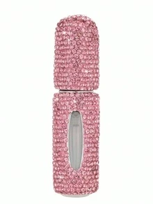 1 件优质镶钻香水包装，真空浮雕设计，可再填充 5ml 化妆旅行迷你喷雾瓶，底部填充，水钻装饰香水雾化器泵瓶 - 彩色 - 查看 14