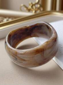 1 件超大粗多色树脂手镯，时尚简约风格，亚克力手镯套装适合女性，适合日常佩戴、约会、派对和工作 - 異性 - 查看 14