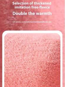 1pc Water Filled Hot Water Bag, With Faux Rabbit Fleece Cloth Cover, Girls Hot Compress, Warm Belly, Warm Water Bag, Carry On Water Filling, Warm Hand Bag, Flushing Water, Warm Hand Bag (Due To Different Batches, The Lines And Color May Vary.