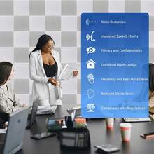 12/24pcs Acoustic Wall Panel Tiles Studio Sound Proofing Insulation Self Adhesive - 白色 - 查看 8